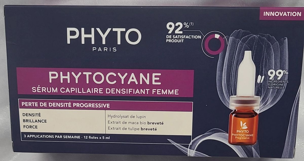 Phytocyane 12 ampoules Progressive Hair Loss Treatment for Women and